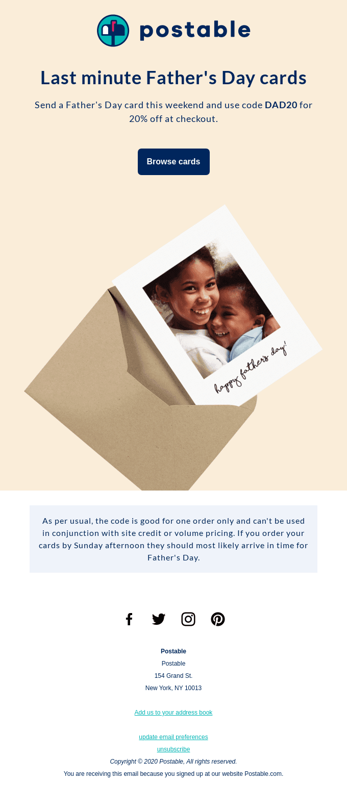 Send Those Father's Day Cards! 👔