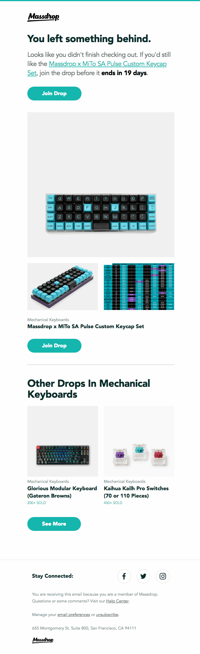 Smiles Davis, still interested in the Massdrop x MiTo SA Pulse Custom Keycap Set?