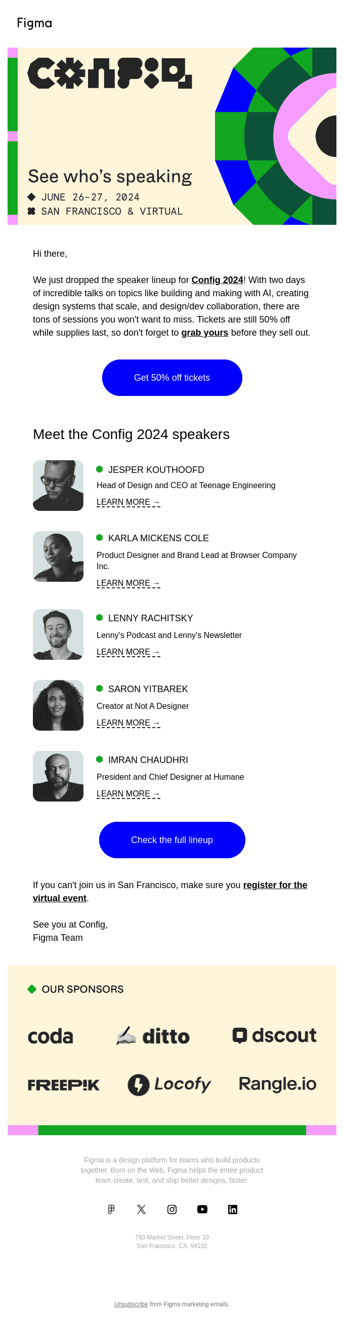Speakers announced for Config 2024!