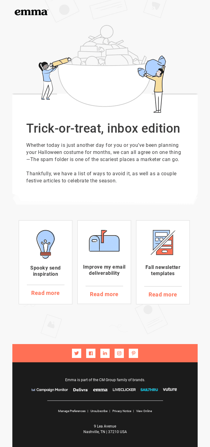 Speaking of spooky, let’s talk spam.