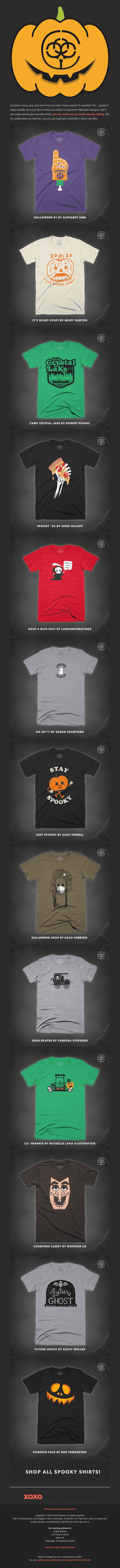 Spooky Tees! Spooky Tees! Spooky Tees!