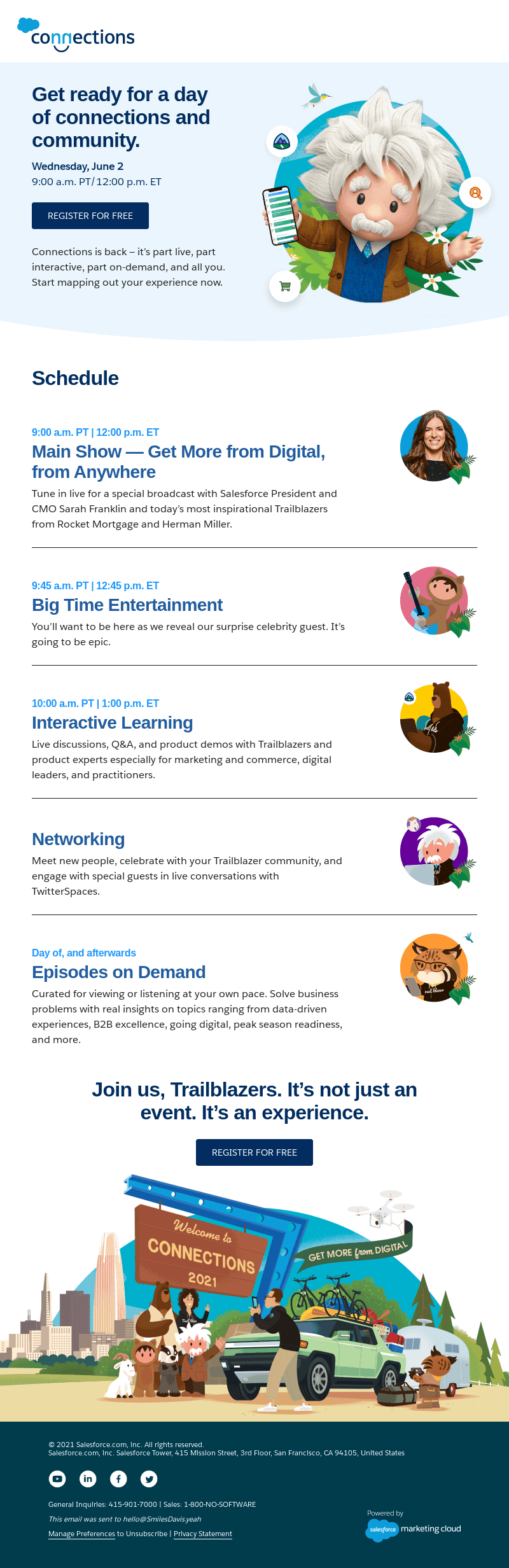 Start planning your Connections experience
