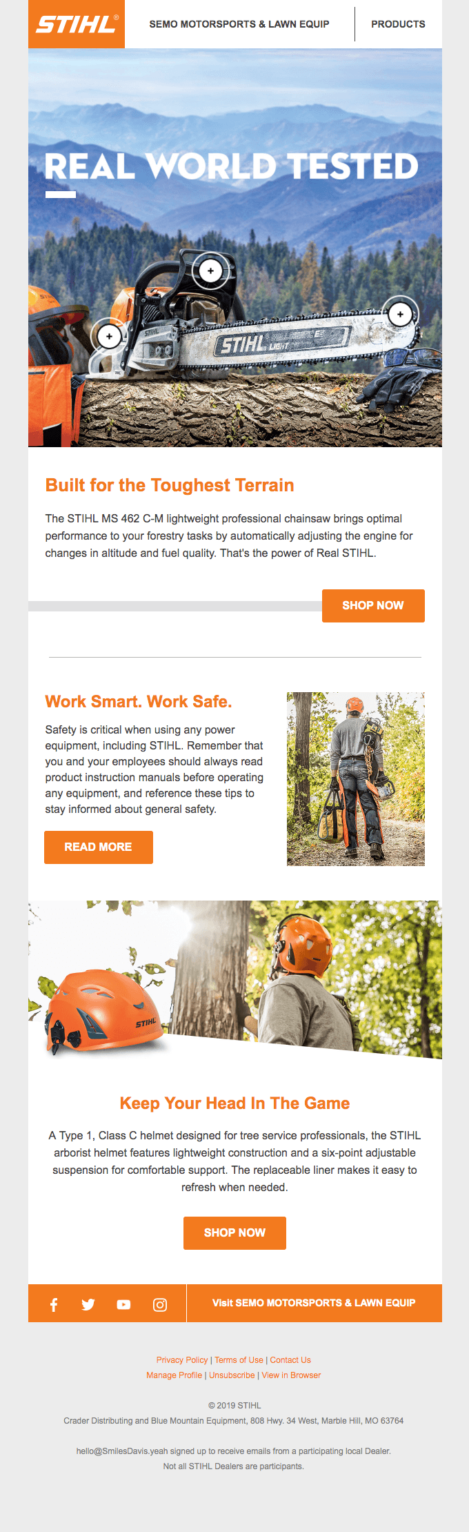 STIHL tools work as hard as you do