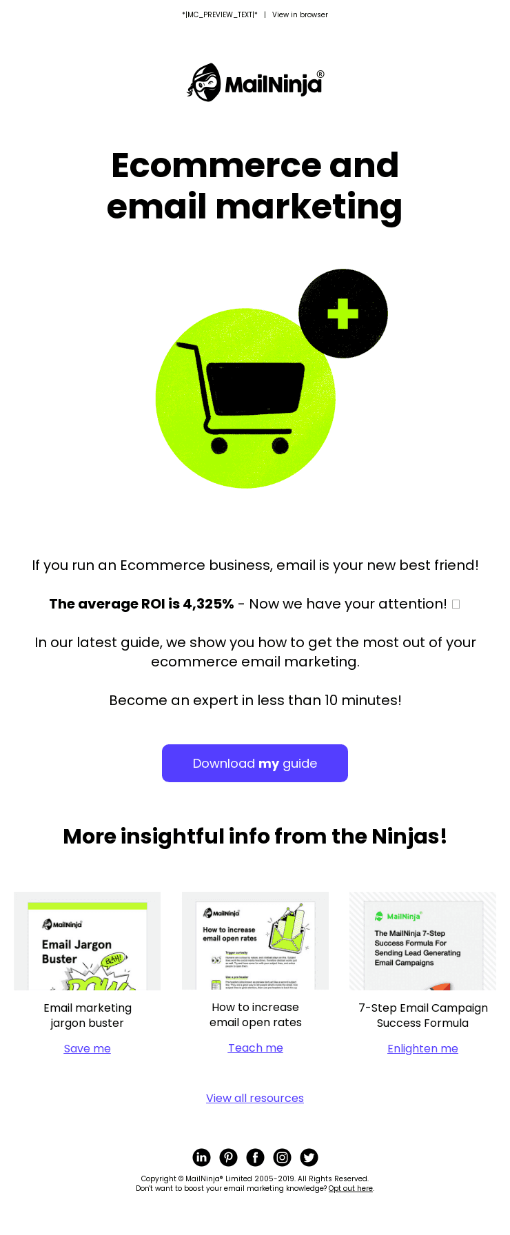Subject: Ecommerce + Email Marketing = 💰💰