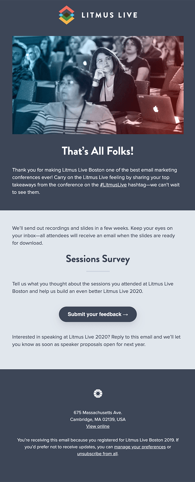 Thanks for making Litmus Live Boston awesome!