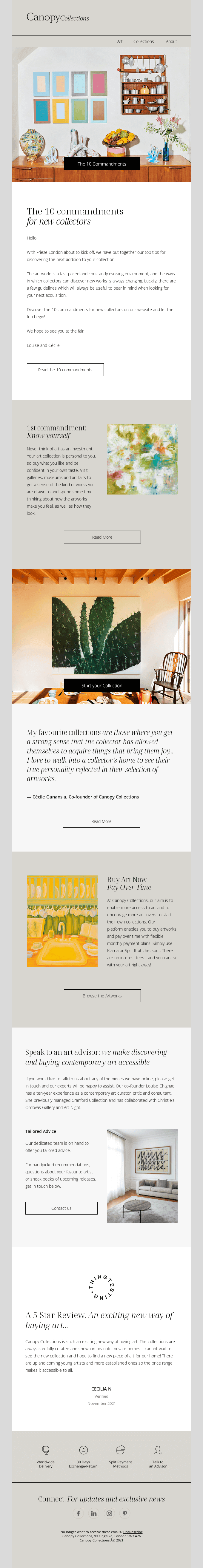 The 10 Commandments For Art Collectors