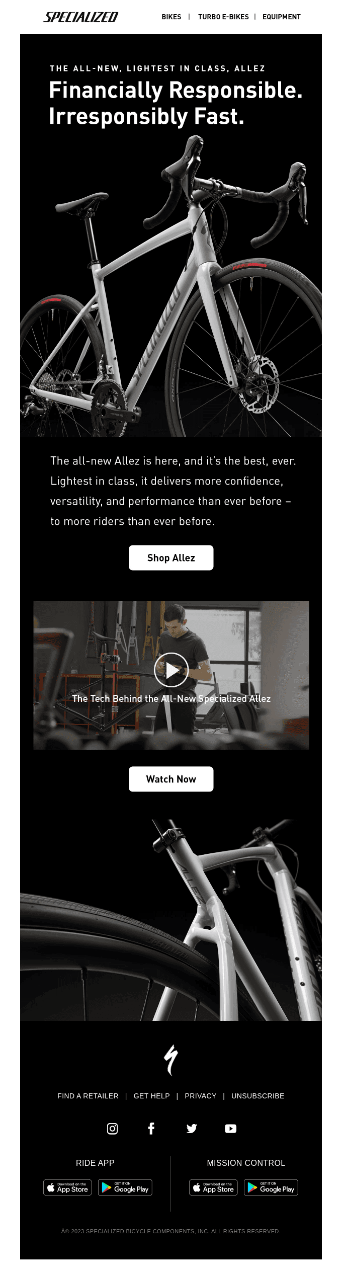 The All-New, Lightest In Class, Allez