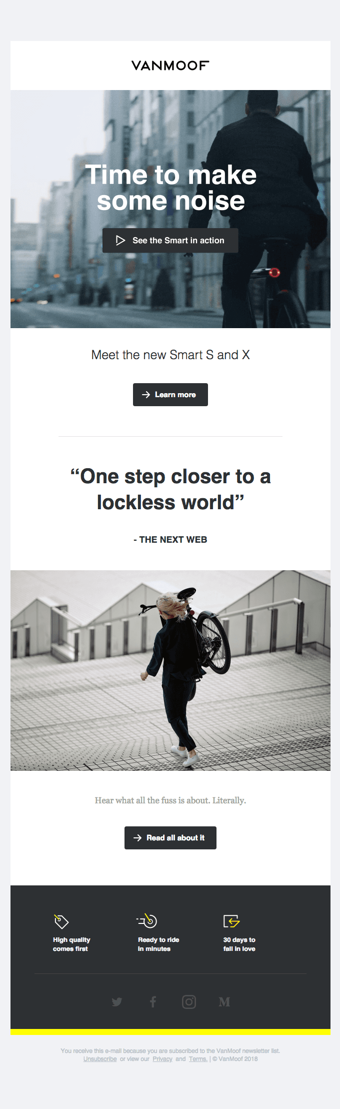 The new Smart bike has something it wants to say