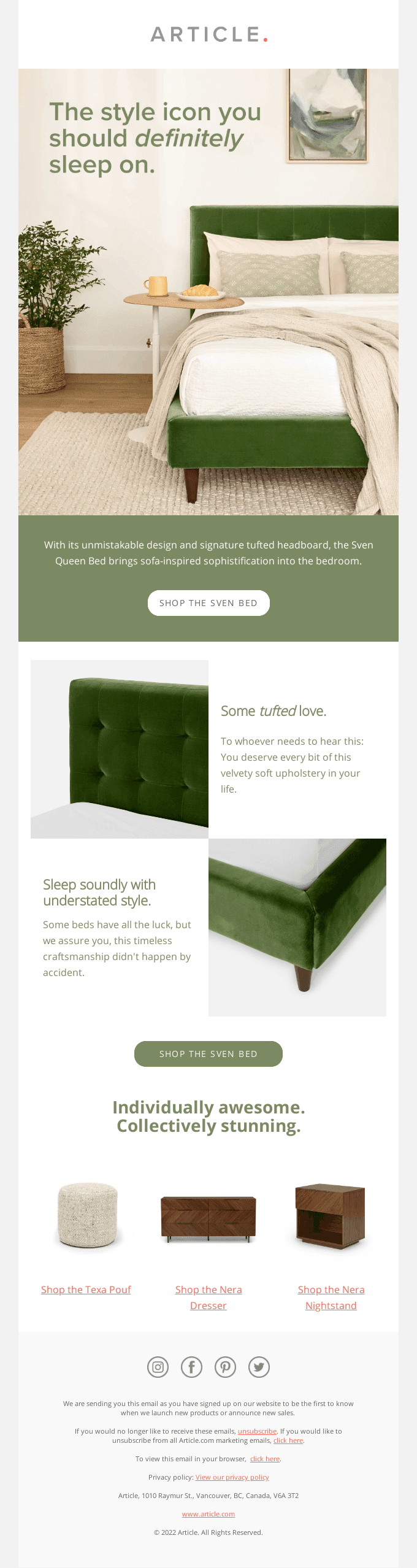 The sofa that started it all, now as a bed