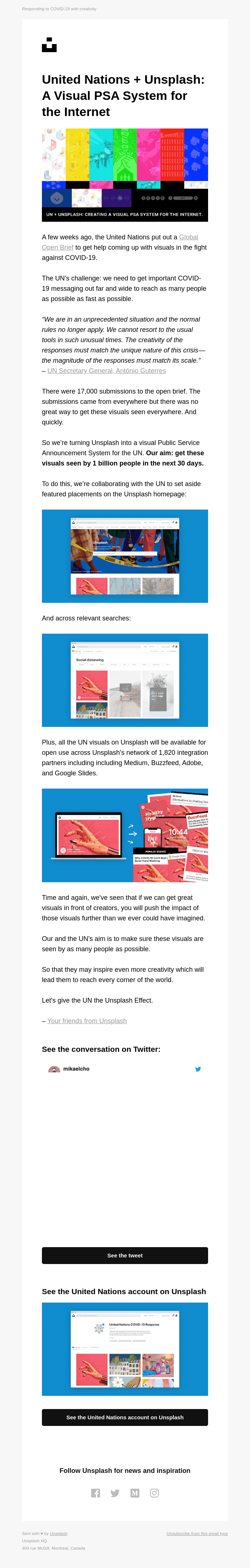The United Nations joins Unsplash