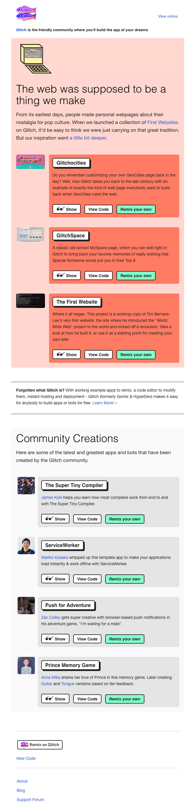 The web was supposed to be a thing we make