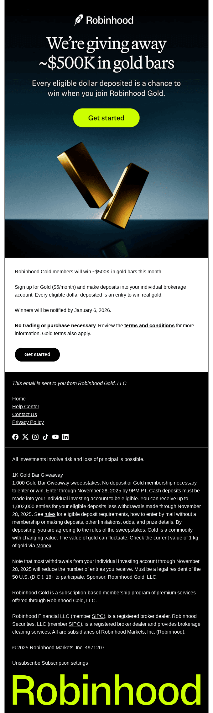 There’s ~$500K in gold bars up for grabs