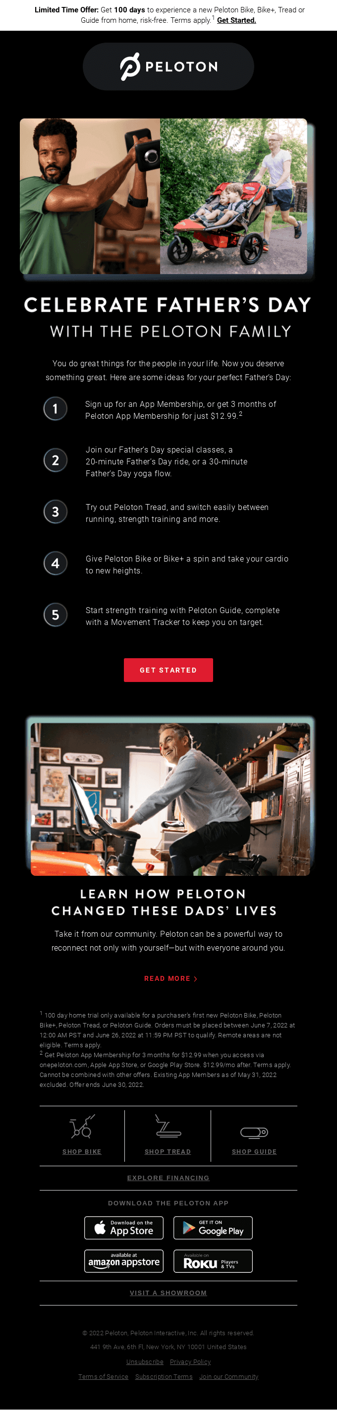 There’s nothing #PelotonDads can’t do 🏋️