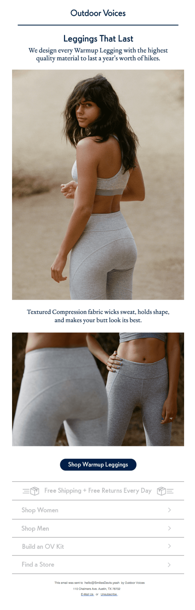 These leggings last a year’s worth of hikes