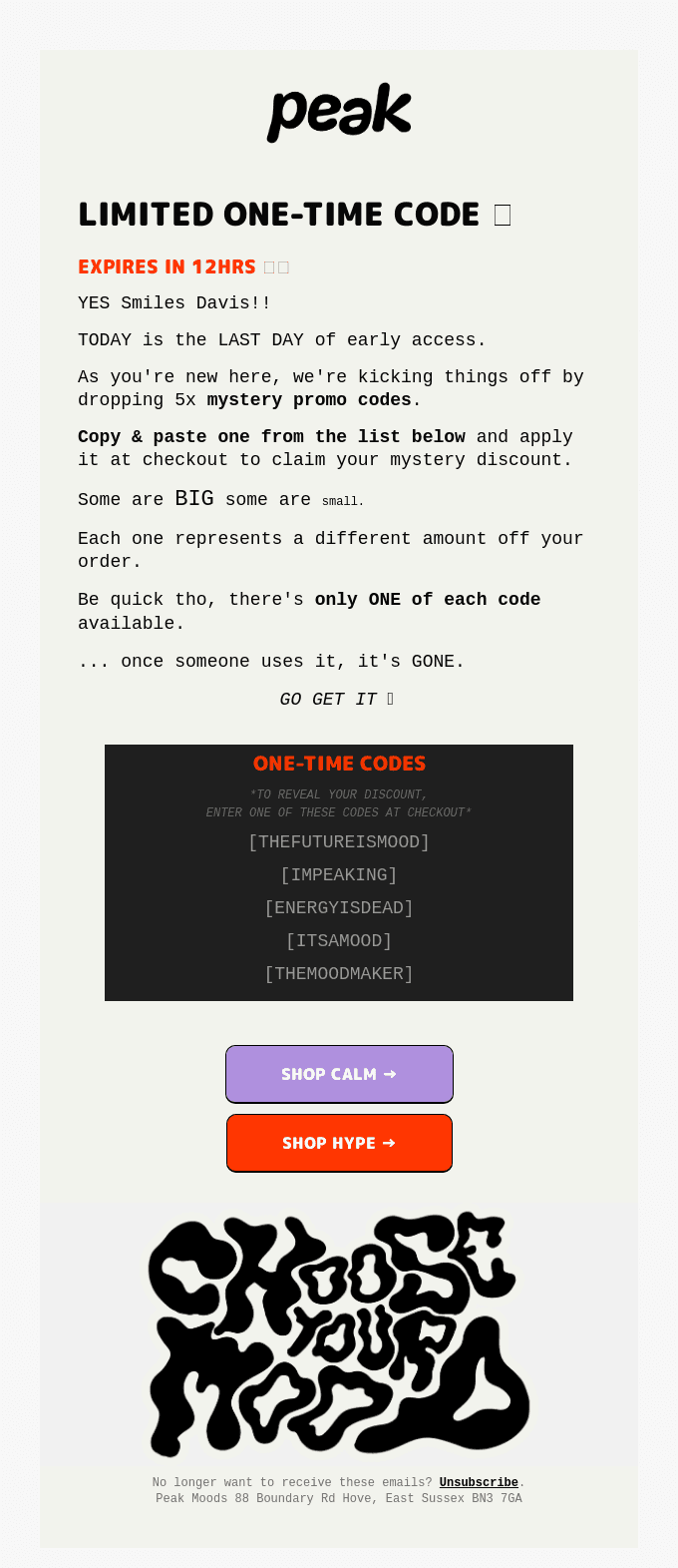 This expires in 12hrs ⏳🌙