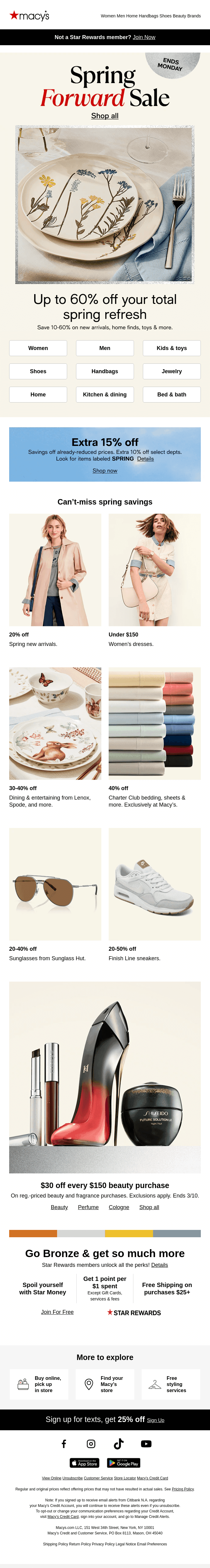 Up to 60% off our favorite spring finds 🌸
