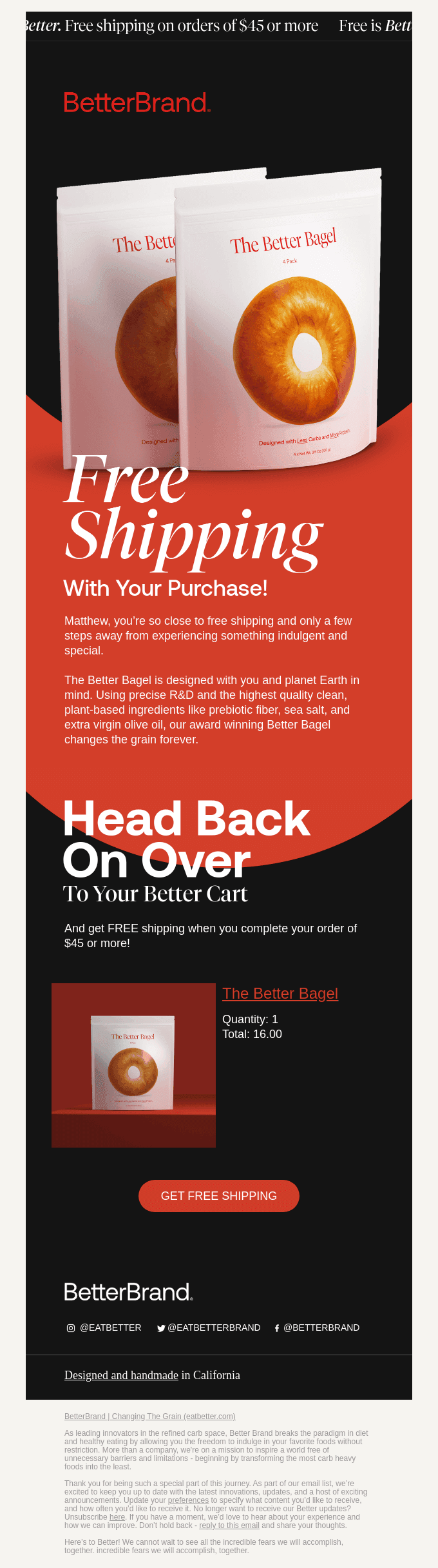 Want free shipping on something better, Smiles Davis?