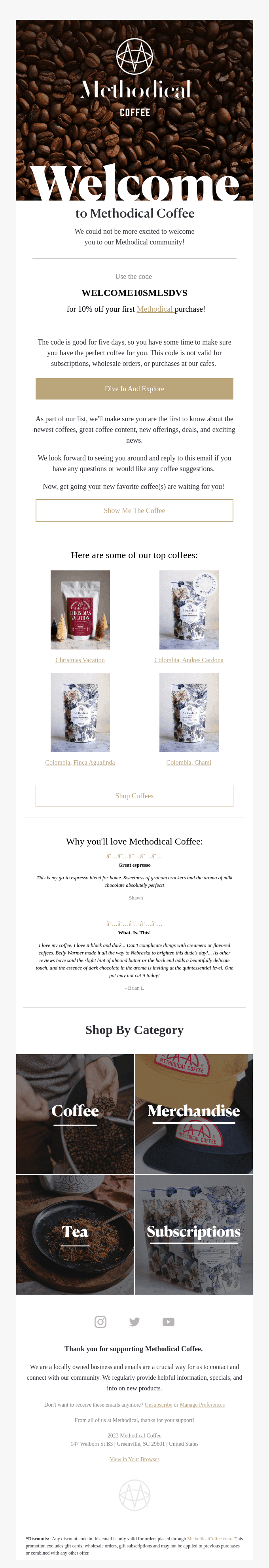 Welcome to Methodical + Your Exclusive Code