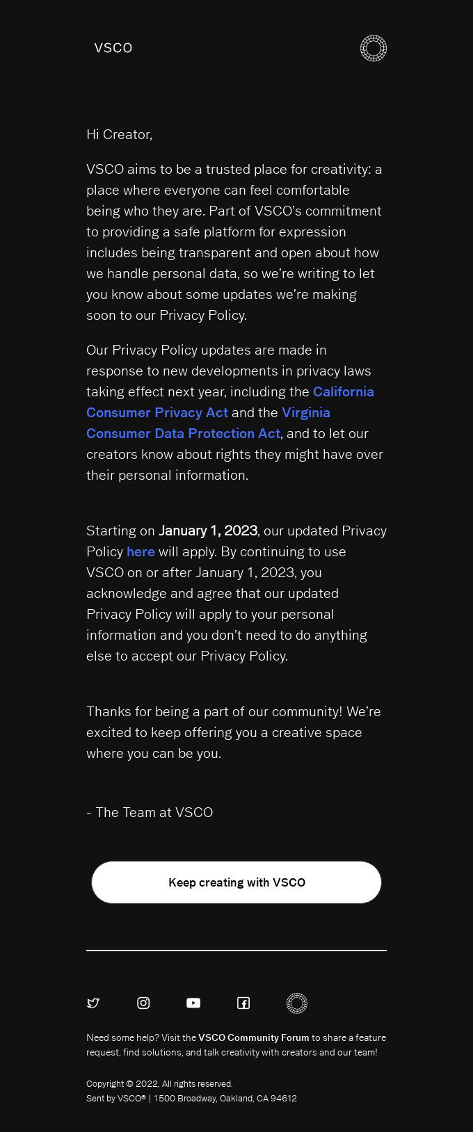 We’re updating our Privacy Policy