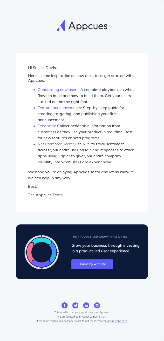 What's your first Appcues use case?