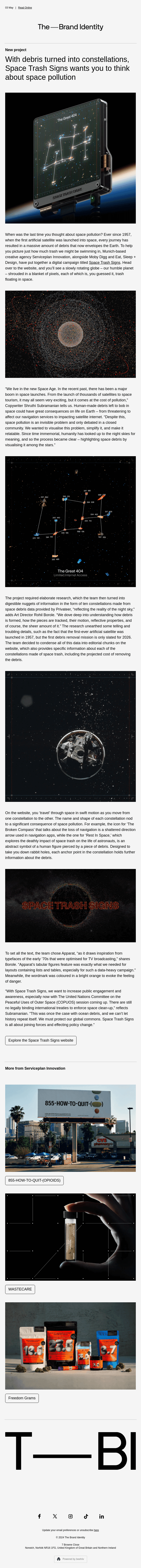 When was the last time you thought about space pollution?