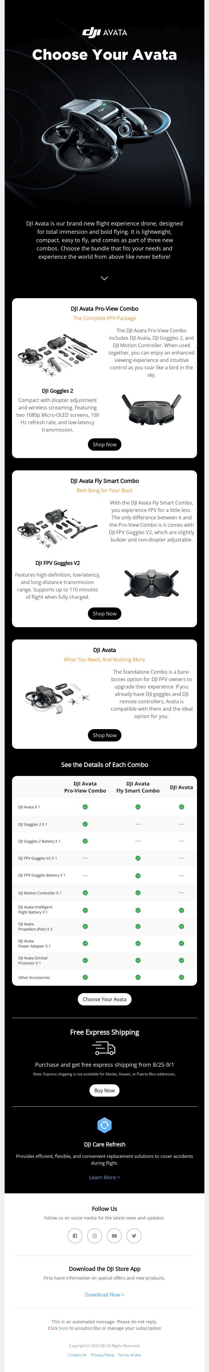 Which Avata Combo is Right for You?