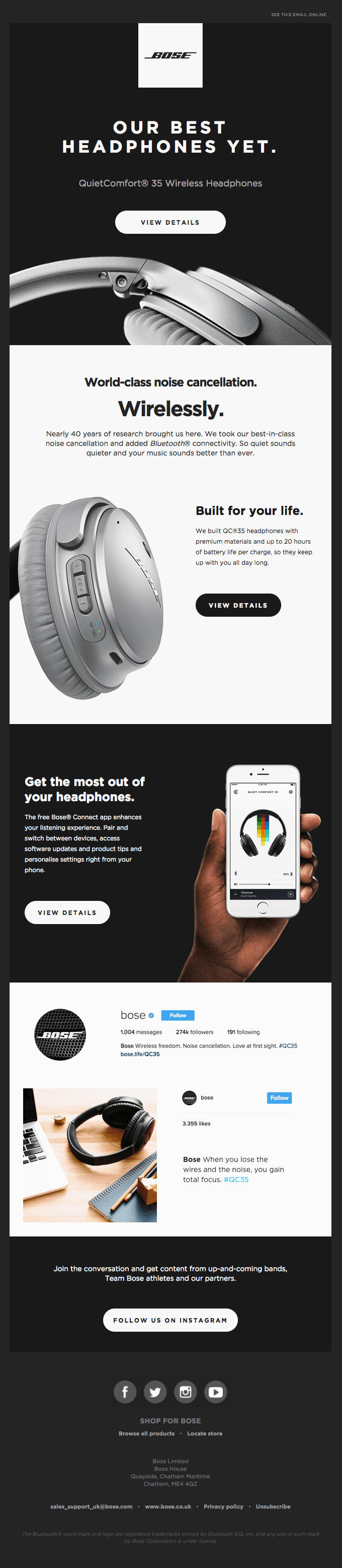 World-class Noise Cancellation + Wireless Freedom