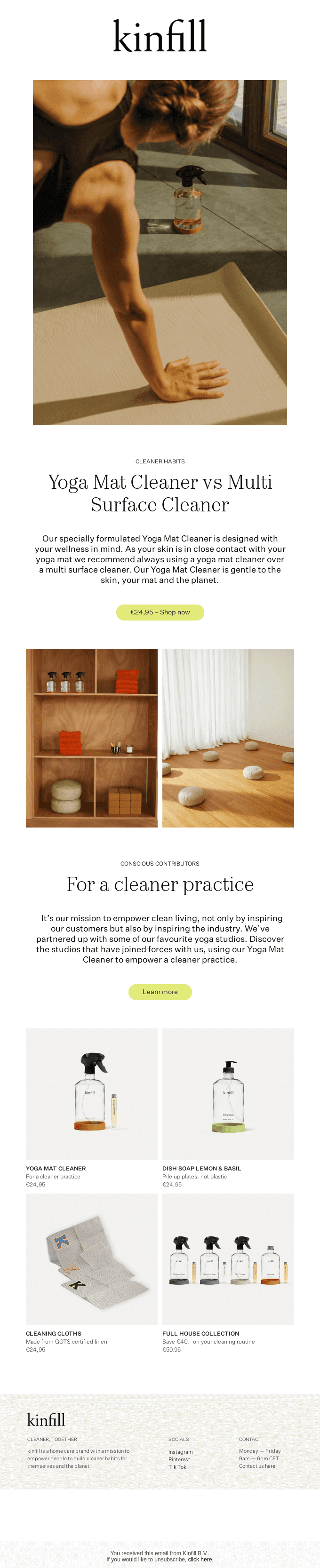 Yoga Mat Cleaner vs Multi Surface Cleaner