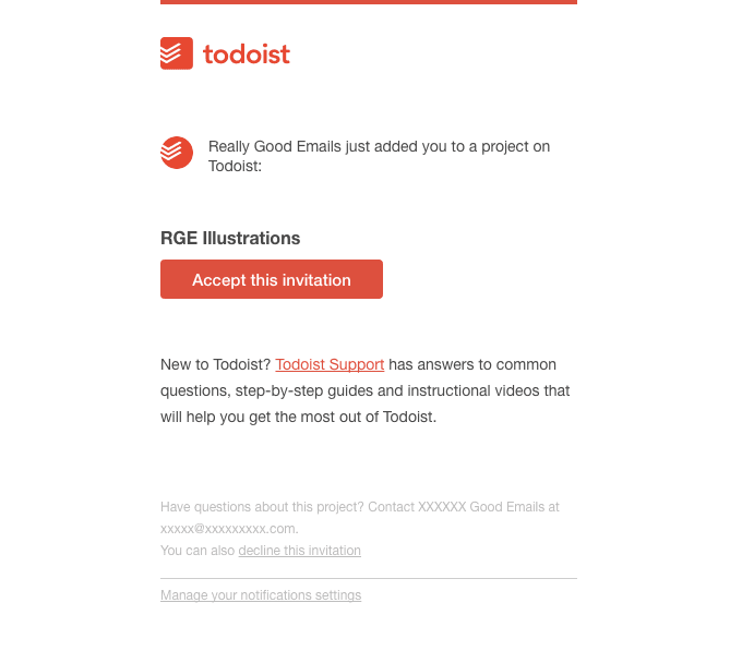You are added to RGE Illustrations on Todoist