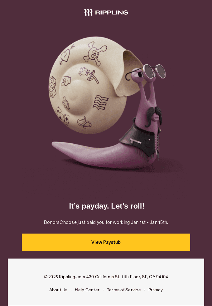 You just got paid! (Jan 1st - Jan 15th)