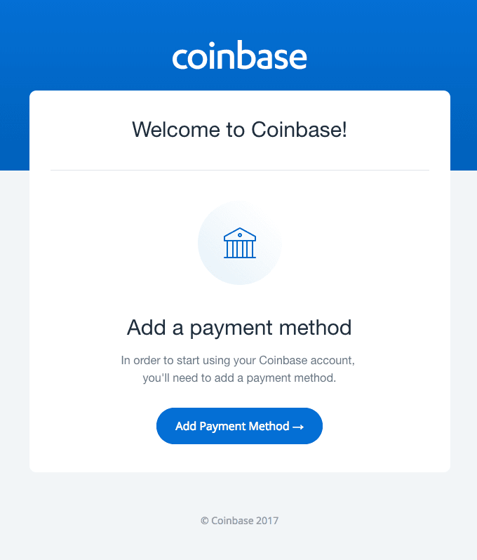 Your Coinbase account is incomplete