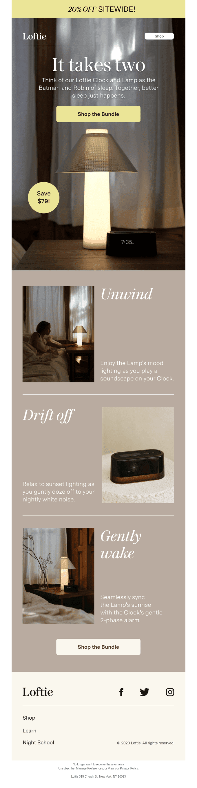 Your nightstand only needs 2 things