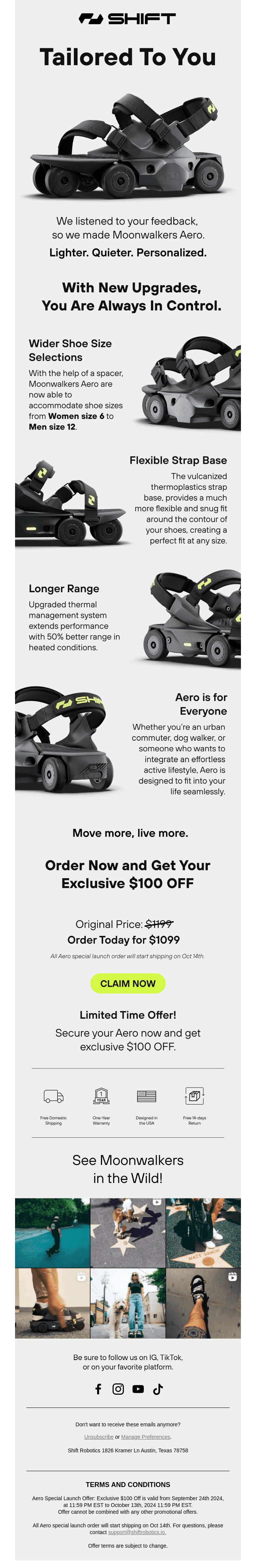 Your VIP Look at Aero 🚀 Get $100 Off!